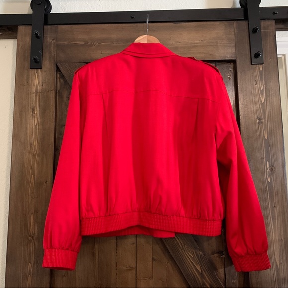 Vintage Liz Claiborne lightweight Moto Military bomber jacket - Picture 2 of 6